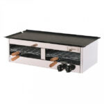 Carlitero Doble en Acero Inoxidable c/Planca CALABRO