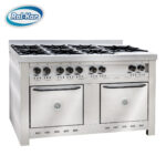 Cocina Industrial CORBELLI CF140 - 6 Hornallas + Plancha/ 2 Hornos / Puerta Acero Ciega - Image 2