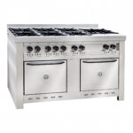 Cocina Industrial CORBELLI CF100 - 4 Hornallas + Plancha / 1 Horno / Puerta Acero Ciega - Image 2