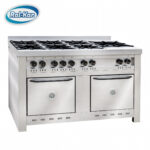 Cocina Industrial CORBELLI CF140 - 7 Hornallas / 2 Hornos / Puerta Acero Ciega - Image 2