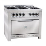 Cocina Industrial en Acero Inoxidable CORBELLI CF100 6 Hornallas