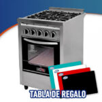 Cocina a gas USMAN WIN 55 cm 4 hornallas reja fundición - Image 3