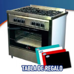 Cocina a gas USMAN WIN 87 cm 4 hornallas reja fundición - Image 3