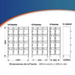 Locker de 12 puertas y llave cerradura ANCLAMAR - Image 2