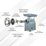 Picadora De Carne 32 bid / 3 Hp 220 V 400 Kg/h BID - Image 2
