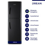 Heladera con freezer Cíclica 314 L Black Steel Drean - HDR320F50N - Image 2